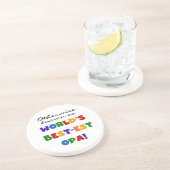 Anders Bekend als Beste Opa T-shirts en cadeaus Zandsteen Onderzetter (Zijkant)