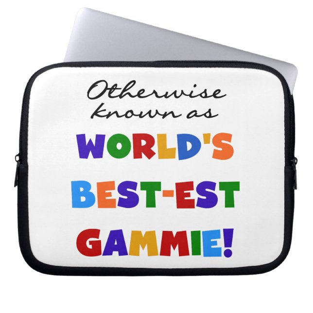Anders bekende beste gammie geschenken laptop sleeve (Voorkant)