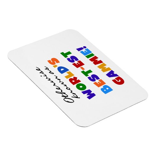 Anders bekende beste gammie geschenken magneet (Rechterzijde)