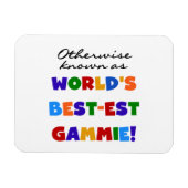Anders bekende beste gammie geschenken magneet (Horizontaal)