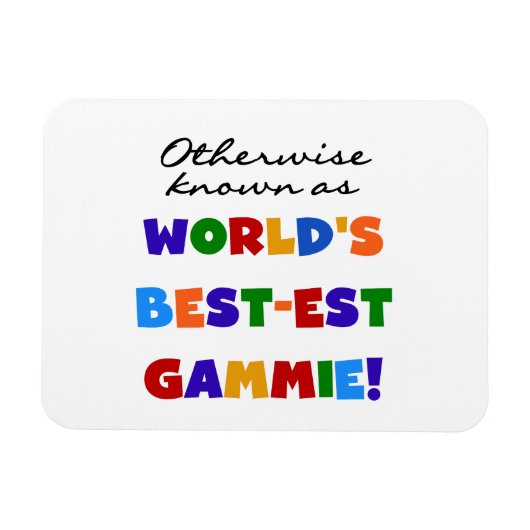 Anders bekende beste gammie geschenken magneet (Horizontaal)