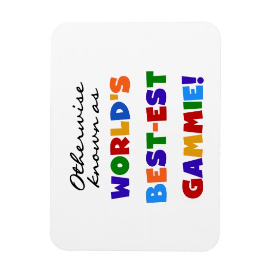 Anders bekende beste gammie geschenken magneet (Verticaal)