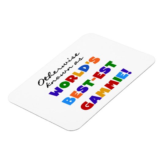 Anders bekende beste gammie geschenken magneet (Linkerzijde)