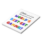 Anders bekende beste gammie geschenken notitieblok (Linkerzijde)