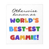 Anders bekende beste gammie geschenken notitieblok (Voorkant)