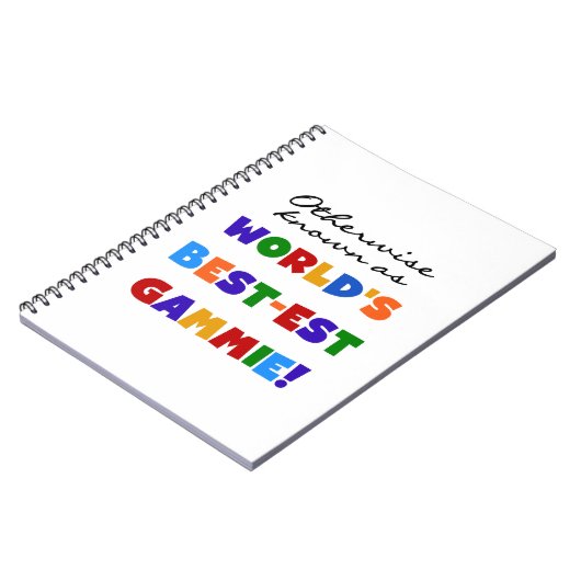 Anders bekende beste gammie geschenken notitieboek (Linkerzijde)