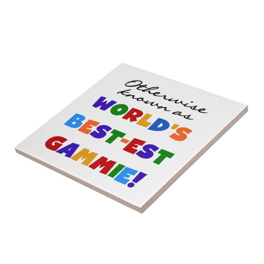 Anders bekende beste gammie geschenken tegeltje (Zijkant)