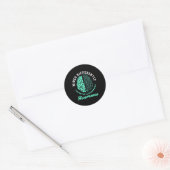 Anders dan het syndroom van Tourette Ronde Sticker (Envelop)