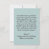 Anders dan Schattig Baby shower Bedankkaart (Achterkant)