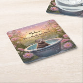 Anders dan Schattig Baby shower Kartonnen Onderzetters (Schuin)