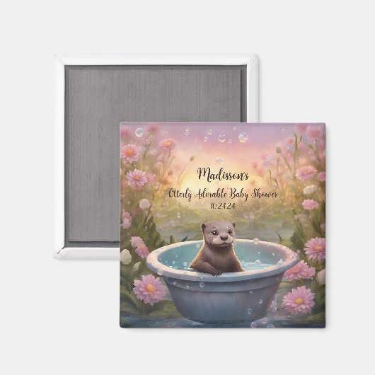 Anders dan Schattig Baby shower Magneet (Voorkant / Achterkant)