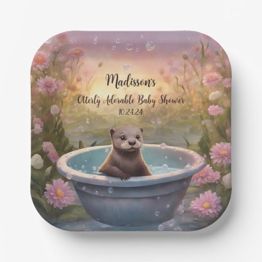 Anders dan Schattig Baby shower Papieren Bordje (Voorkant)