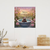 Anders dan Schattig Baby shower Poster (Keuken)