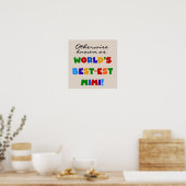 Anders Gekend als best-est-Beste Mimi Giften Poster (Keuken)