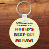 Anders gekend als 's werelds beste Memaw Sleutelhanger (Voorkant)