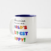 Anders gekend beste papaver-overhemden en cadeautj tweekleurige koffiemok (Voorkant links)