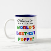 Anders gekend beste papaver-overhemden en cadeautj tweekleurige koffiemok (Links)