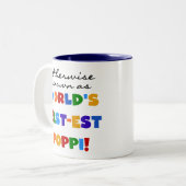 Anders gekend beste papaver-T-shirts en cadeautjes Tweekleurige Koffiemok (Voorkant links)