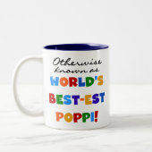 Anders gekend beste papaver-T-shirts en cadeautjes Tweekleurige Koffiemok (Links)