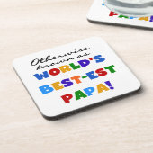 Anders gekend beste papieren overhemden en cadeaus bier onderzetter (Linkerzijde)