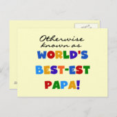 Anders gekend beste papieren overhemden en cadeaus briefkaart (Voorkant / Achterkant)