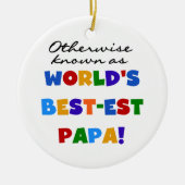 Anders gekend beste papieren overhemden en cadeaus keramisch ornament (Voorkant)