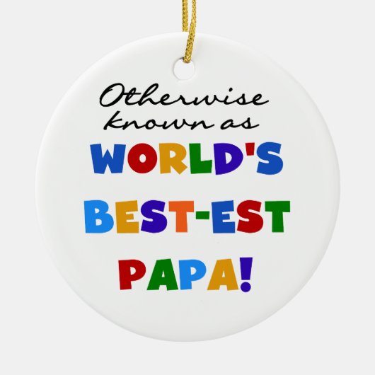 Anders gekend beste papieren overhemden en cadeaus keramisch ornament (Voorkant)