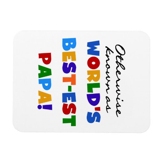 Anders gekend beste papieren overhemden en cadeaus magneet (Horizontaal)