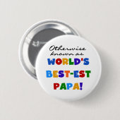 Anders gekend beste papieren overhemden en cadeaus ronde button 5,7 cm (Voorkant /achterkant)