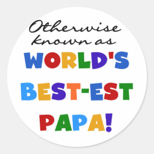 Anders gekend beste papieren overhemden en cadeaus ronde sticker