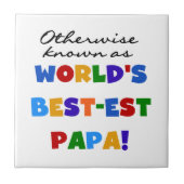 Anders gekend beste papieren overhemden en cadeaus tegeltje (Voorkant)