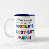Anders gekend beste papieren overhemden en cadeaus tweekleurige koffiemok (Links)