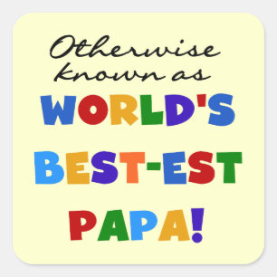 Anders gekend beste papieren overhemden en cadeaus vierkante sticker