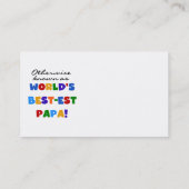 Anders gekend beste papieren overhemden en cadeaus visitekaartje (Achterkant)