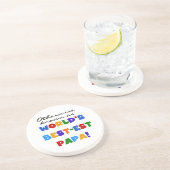 Anders gekend beste papieren overhemden en cadeaus zandsteen onderzetter (Zijkant)