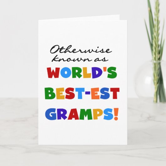 Anders Genoemd geworden best-est-Beste Gramps Kaart (Voorkant)