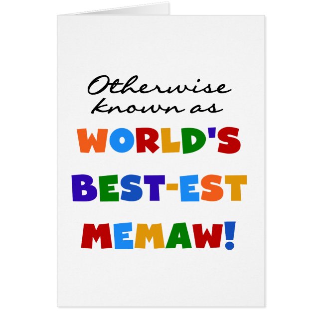 Anders genoemd geworden best-est-Beste Memaw van (Voorkant)