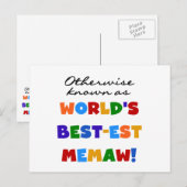 Anders genoemd geworden best-est-Beste Memaw van Briefkaart (Voorkant / Achterkant)