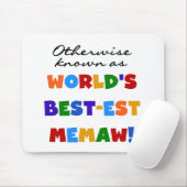 Anders genoemd geworden best-est-Beste Memaw van d Muismat (Met muis)