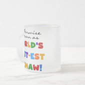 Anders genoemd geworden best-est-Beste Memaw van Matglas Koffiemok (Voorkant links)