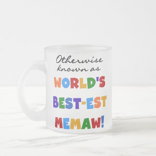 Anders genoemd geworden best-est-Beste Memaw van Matglas Koffiemok (Links)