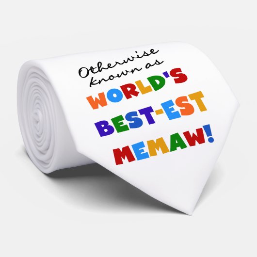 Anders genoemd geworden best-est-Beste Memaw van Stropdas (Opgerold)