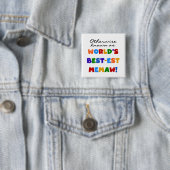 Anders genoemd geworden best-est-Beste Memaw van Vierkante Button 5,1 Cm (In situ)