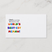 Anders genoemd geworden best-est-Beste Memaw van Visitekaartje (Achterkant)