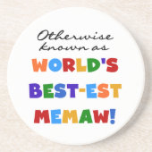 Anders genoemd geworden best-est-Beste Memaw van Zandsteen Onderzetter (Voorkant)