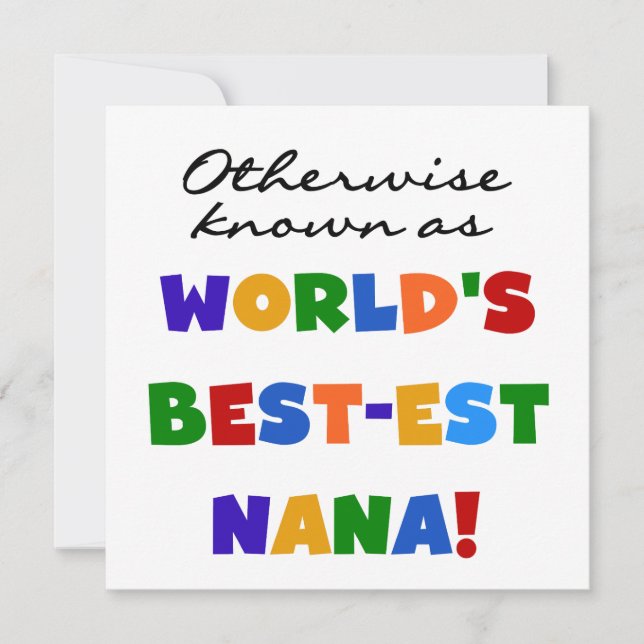 Anders Genoemd geworden best-est-Beste Nana (Voorkant)