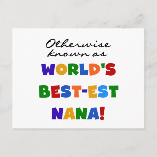Anders Genoemd geworden best-est-Beste Nana Briefkaart (Voorkant)