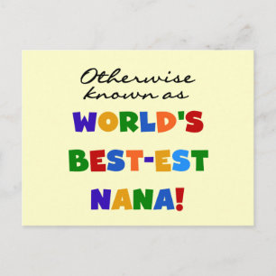 Anders Genoemd geworden best-est-Beste Nana Briefkaart
