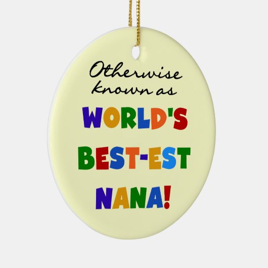 Anders Genoemd geworden best-est-Beste Nana Keramisch Ornament (Rechts)