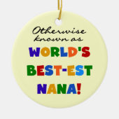 Anders Genoemd geworden best-est-Beste Nana Keramisch Ornament (Voorkant)